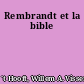 Rembrandt et la bible