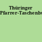 Thüringer Pfarrer-Taschenbuch