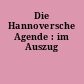 Die Hannoversche Agende : im Auszug