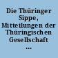 Die Thüringer Sippe, Mitteilungen der Thüringischen Gesellschaft für Sippenkunde