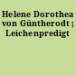 Helene Dorothea von Güntherodt ; Leichenpredigt