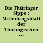 Die Thüringer Sippe : Mitteilungsblatt der Thüringischen Gesellschaft für Sippenkunde