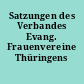 Satzungen des Verbandes Evang. Frauenvereine Thüringens