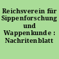 Reichsverein für Sippenforschung und Wappenkunde : Nachritenblatt Nr.1