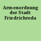 Armenordnung der Stadt Friedrichroda