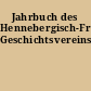 Jahrbuch des Hennebergisch-Fränkischen Geschichtsvereins