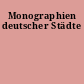 Monographien deutscher Städte