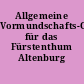 Allgemeine Vormundschafts-Ordnung für das Fürstenthum Altenburg