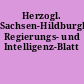 Herzogl. Sachsen-Hildburghäusisches Regierungs- und Intelligenz-Blatt