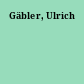 Gäbler, Ulrich