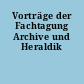 Vorträge der Fachtagung Archive und Heraldik