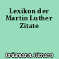 Lexikon der Martin Luther Zitate