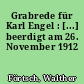 Grabrede für Karl Engel : [...] beerdigt am 26. November 1912
