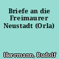 Briefe an die Freimaurer Neustadt (Orla)