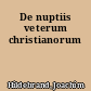 De nuptiis veterum christianorum