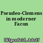 Pseudeo-Clemens in moderner Facon