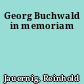 Georg Buchwald in memoriam