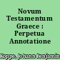 Novum Testamentum Graece : Perpetua Annotatione Illustratum