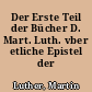 Der Erste Teil der Bücher D. Mart. Luth. vber etliche Epistel der Aposteln