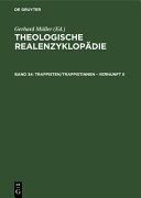 Theologische Realenzyklopädie ; Band 34 ; Trappisten / Trappistinnen - Vernunft II