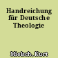 Handreichung für Deutsche Theologie