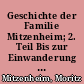 Geschichte der Familie Mitzenheim; 2. Teil Bis zur Einwanderung in Thüringen
