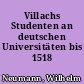 Villachs Studenten an deutschen Universitäten bis 1518