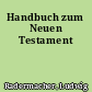Handbuch zum Neuen Testament