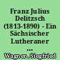 Franz Julius Delitzsch (1813-1890) - Ein Sächsischer Lutheraner zwischen Reformation und Konfessionalismus