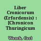 Liber Cronicorum (Erfordensis) : [Chronicon Thuringicum Viennense]