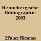 Hennebergische Bibliographie 2003
